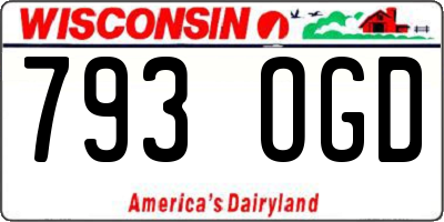 WI license plate 793OGD