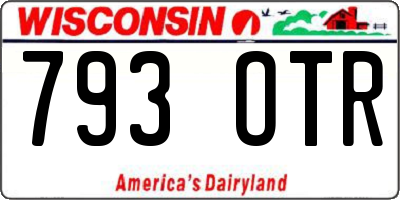 WI license plate 793OTR