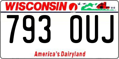 WI license plate 793OUJ