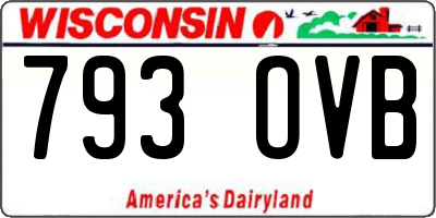 WI license plate 793OVB