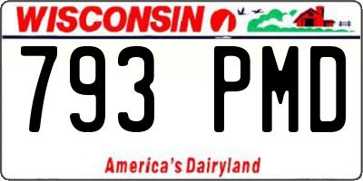 WI license plate 793PMD