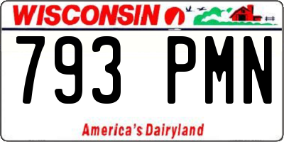 WI license plate 793PMN