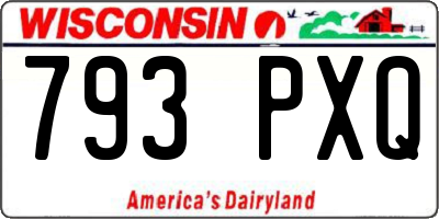 WI license plate 793PXQ