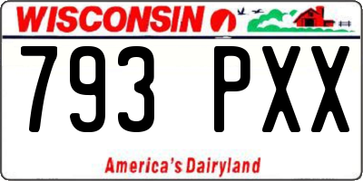 WI license plate 793PXX