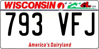 WI license plate 793VFJ