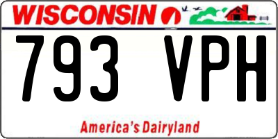 WI license plate 793VPH