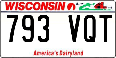 WI license plate 793VQT