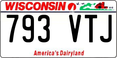 WI license plate 793VTJ