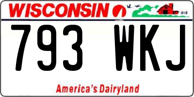 WI license plate 793WKJ