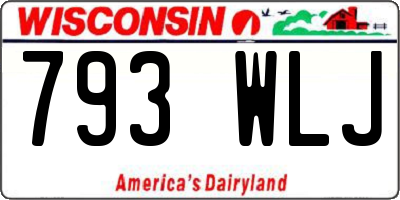 WI license plate 793WLJ
