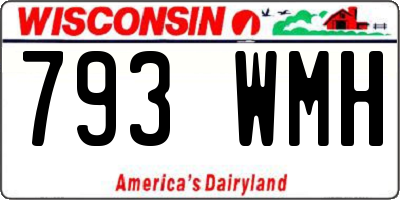 WI license plate 793WMH