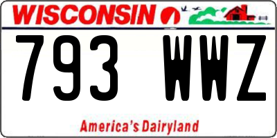 WI license plate 793WWZ
