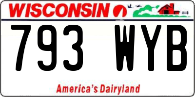 WI license plate 793WYB