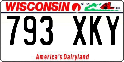 WI license plate 793XKY