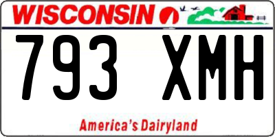 WI license plate 793XMH