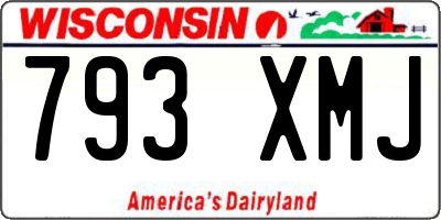 WI license plate 793XMJ