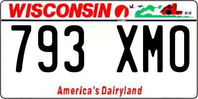WI license plate 793XMO