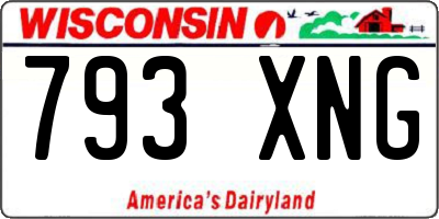 WI license plate 793XNG