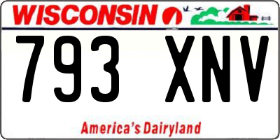 WI license plate 793XNV