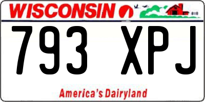 WI license plate 793XPJ