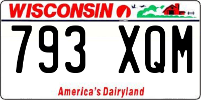 WI license plate 793XQM