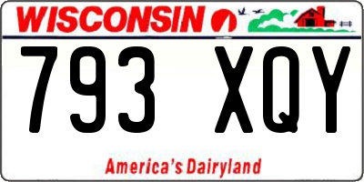 WI license plate 793XQY