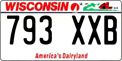 WI license plate 793XXB
