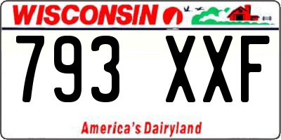 WI license plate 793XXF