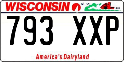 WI license plate 793XXP