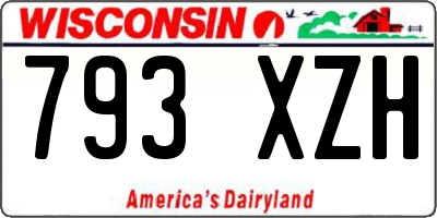 WI license plate 793XZH