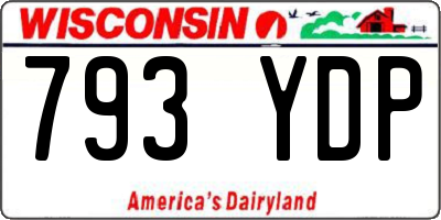 WI license plate 793YDP