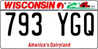 WI license plate 793YGQ