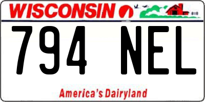 WI license plate 794NEL