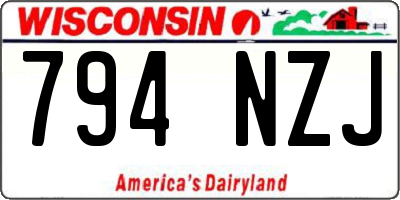 WI license plate 794NZJ