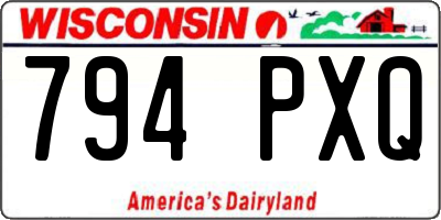 WI license plate 794PXQ