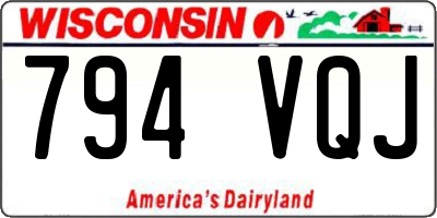 WI license plate 794VQJ