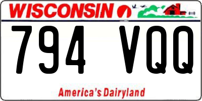 WI license plate 794VQQ