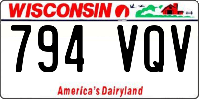 WI license plate 794VQV