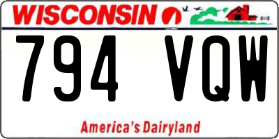 WI license plate 794VQW