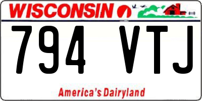 WI license plate 794VTJ