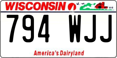 WI license plate 794WJJ