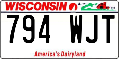 WI license plate 794WJT