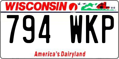 WI license plate 794WKP