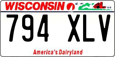 WI license plate 794XLV