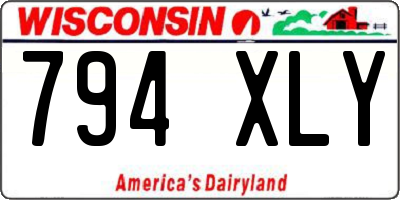 WI license plate 794XLY