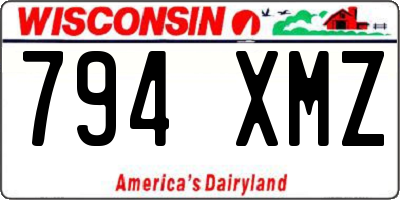WI license plate 794XMZ