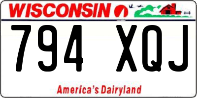 WI license plate 794XQJ