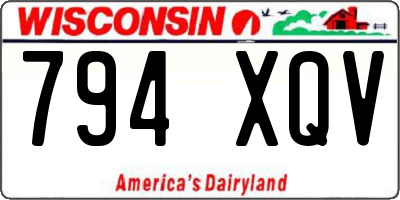 WI license plate 794XQV