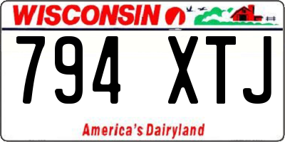 WI license plate 794XTJ