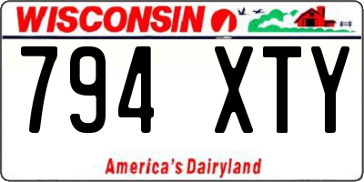 WI license plate 794XTY